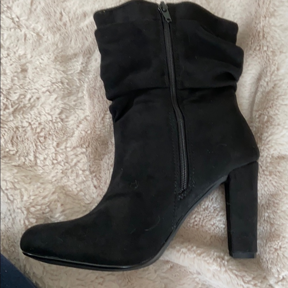 Black Suede Booties (Joss)